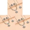 Ethnic Fusion Necklace And Earring Set With Tassel Accents For Wedding Fashion Jewelry