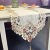 Pastoral Embroidery Table Flag Tea Flag Embroidery Hollow Fabric Home Bed Flag Piano Cover Decorative Tv Cabinet Tablecloth