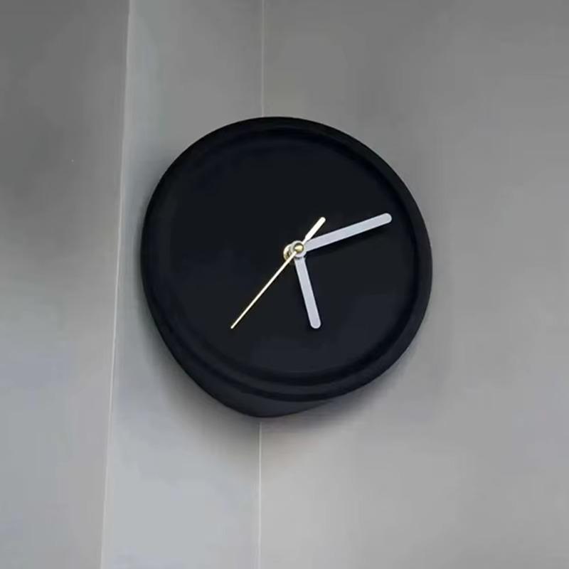 3D-Druck DIY Elegante Wanduhr Konkaver Winkel Wohnzimmer Luxus Wanduhren 8 Zoll Modern Minimalistisch Einzigartige Uhr Innenraum Leises Uhrwerk Uhren