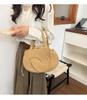 2026 Women's Color Block Straw Woven Beach Bag - Stylish, Elegant & Versatile Shoulder Tote