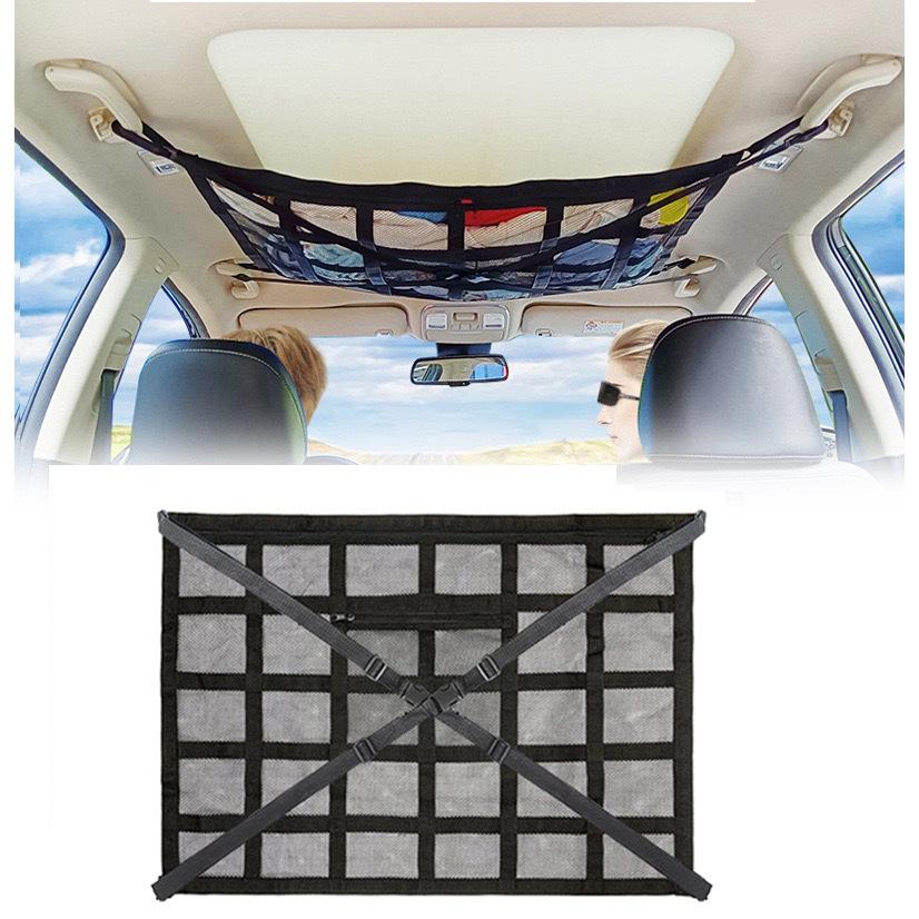 Car Roof Storage Net Pocket Hanging Luggage Organizer