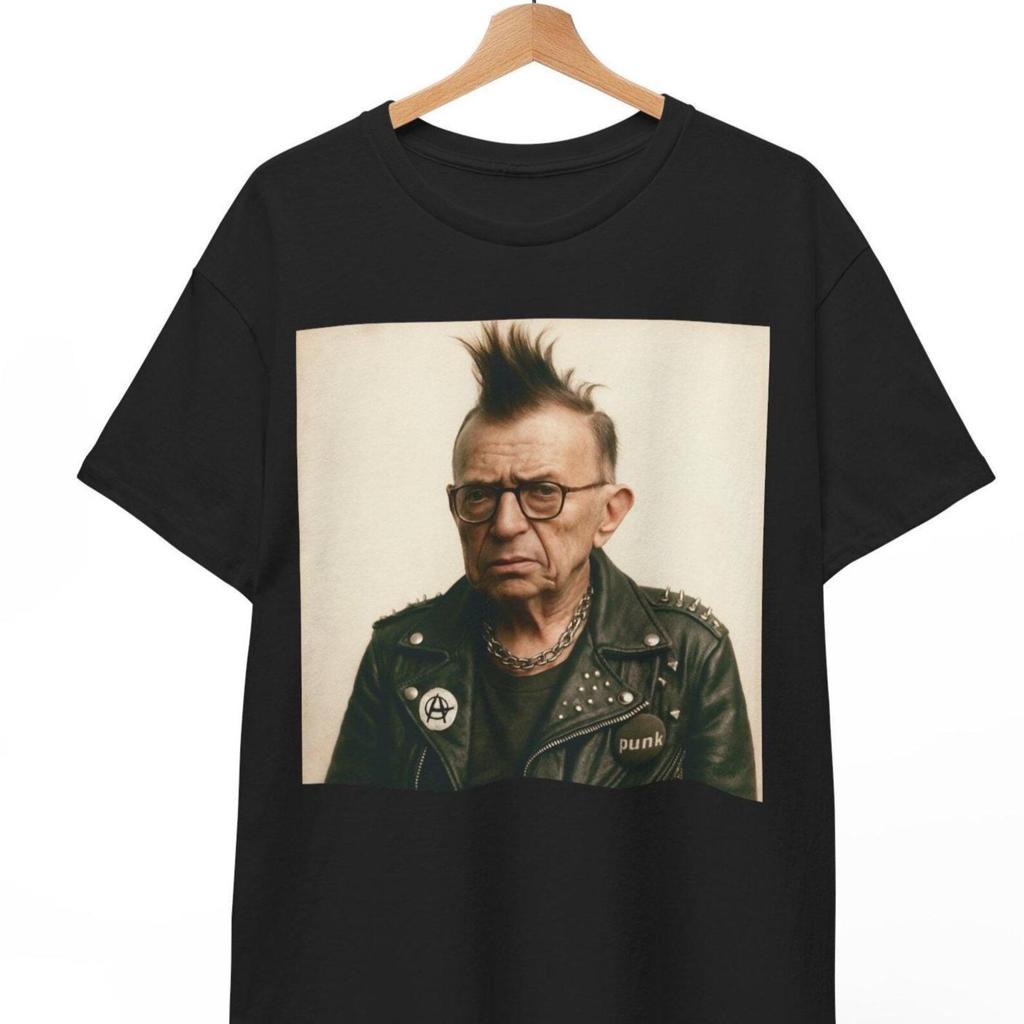 Jean Paul Sartre Punk Mugshot T-Shirt: Edgy Existentialist Tee
