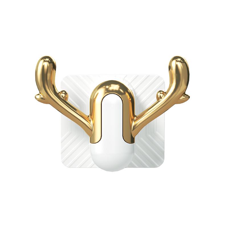 Punch-Free Wall-Mounted Bathroom Slipper Rack with Drainage Hook