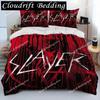 Slayer Heavy Metal Band Musik Bettdecke Bettwäsche-Set, Bettbezug Bett-Set Steppdeckenbezug Kissenbezug, King Queen Size Bettwäsche-Set Geschenk0