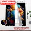 2D FLAT PRINTING 2pcs Curtains (Without Rod) Celestial Planets In Space Valentine Is Day Festival Creative Curtains Versatile