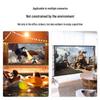 Enhanced Black Backlight Outdoor Projection Screen with Dual Floor Stands - Portable HD Home Projector Screen
