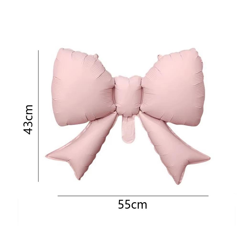 6 szt. Baby Pink Balon z kokardką Muszka Różowy balon Mini balon z kokardką Dekoracja balonowa na ślub Wieczór panieński Prezent dla dziewczynki