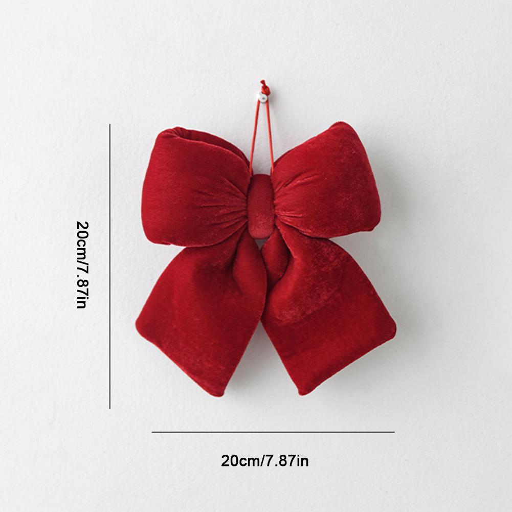 New Year Bow Decoration Christmas Ornament Hanging Bow Pendants Xmas Tree Christmas Tree Decorations