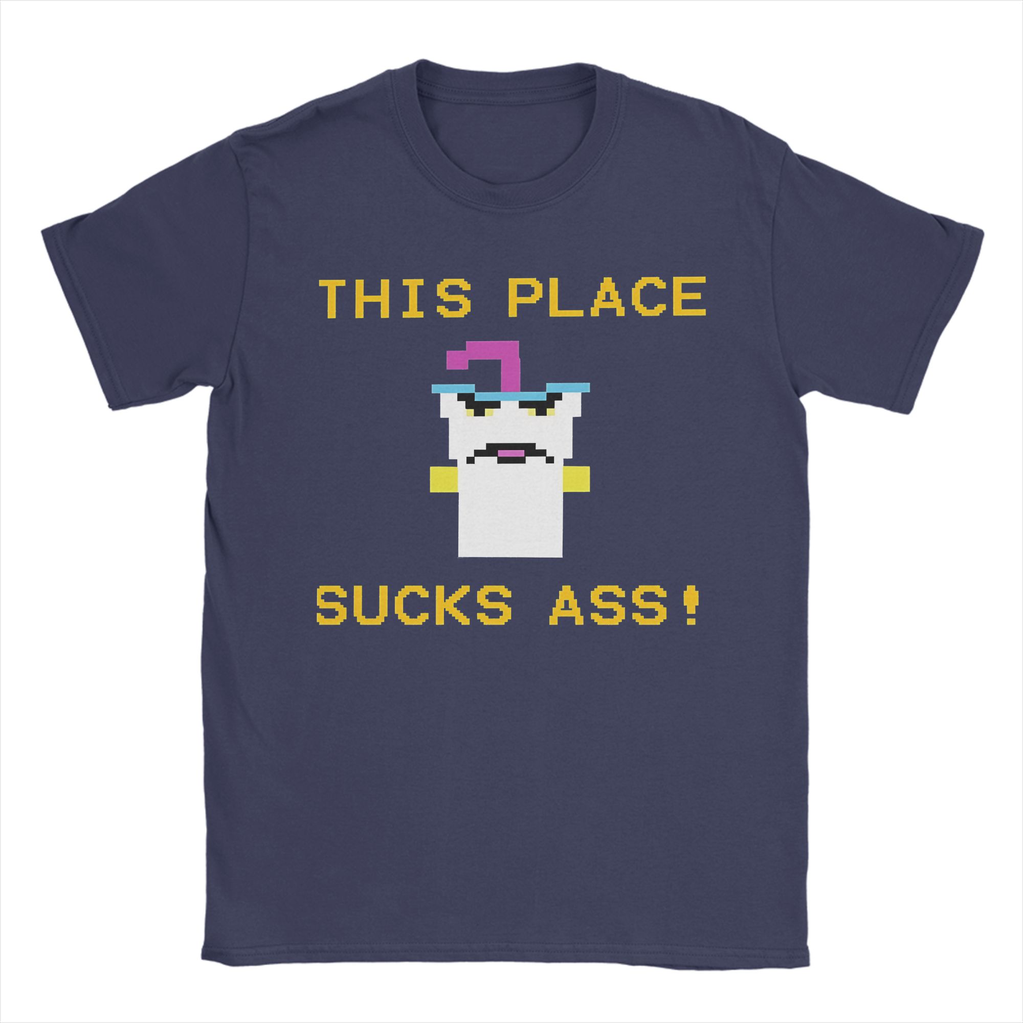 

8 Bit Shake Aqua Teen Hunger Force T-Shirt Unisex Vintage Cotton Tee Shirt Crew Neck Short Sleeve T Shirt Graphic Printed Clothes 4XL