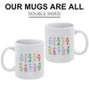 1 Pack 11oz White Coffee Mug Featuring Double-Sided Print Ideal For Everyday Drinking And A Great Way To Share Thoughtful Gifts With Friends