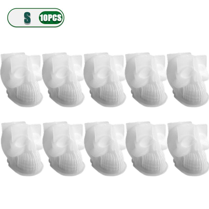 1-10PCSHalloween Skull Silicone Mold DIY Handmade Soap Candle Resin Mold Creative Horror Decor for Party Favor Crafting Supplies