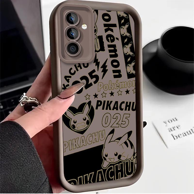 

Pokemon Pikachu Case for Samsung Galaxy S25 S24 S23 S22 S21 Ultra Plus S20 FE A73 A72 A71 A56 A55 A54 5G A52 A52S A51 4G Cover Galaxy A51 4G