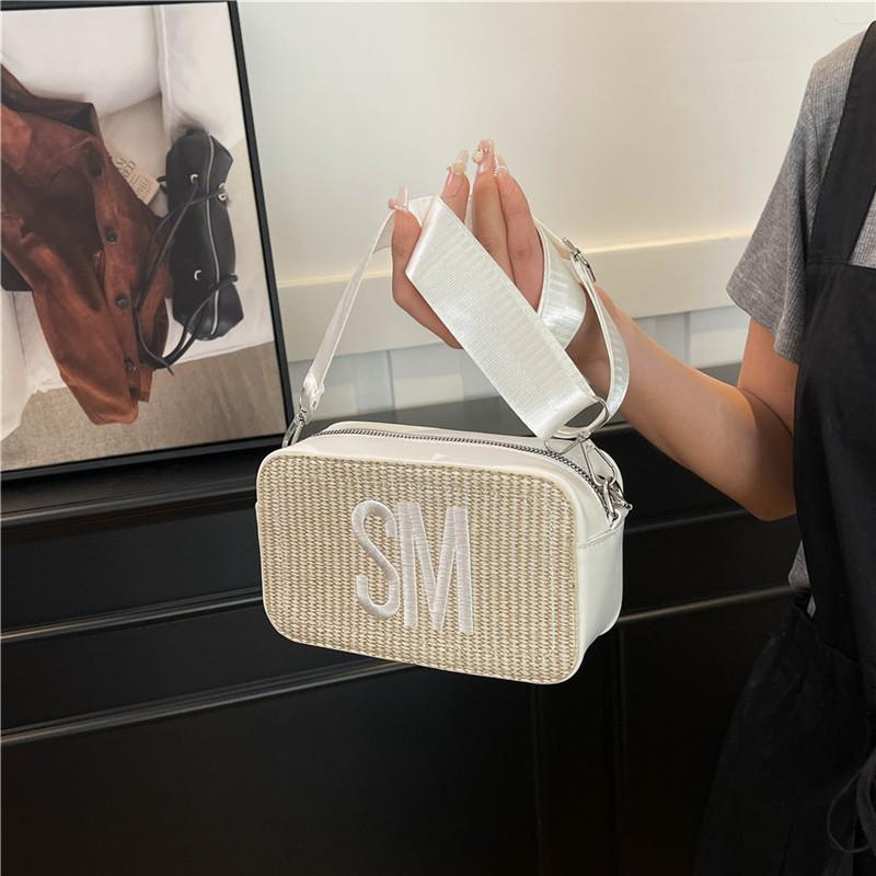 Spring Simple Women's Small Square Bag 2025 New Camera Bag Female Crossbody Ins Letter Explosion Shoulder Small Bag