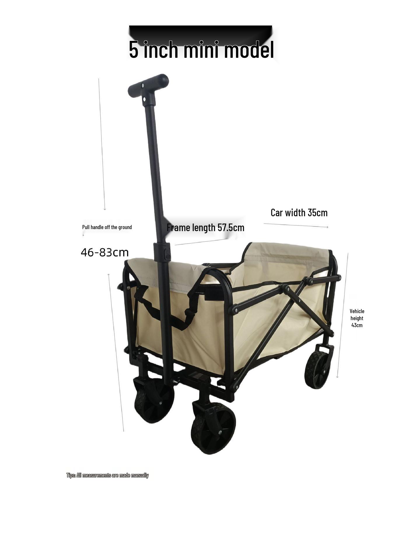 

Складная тележка для кемпинга на открытом воздухе - Компактная тележка для пикника и прицепа для дома на колесах