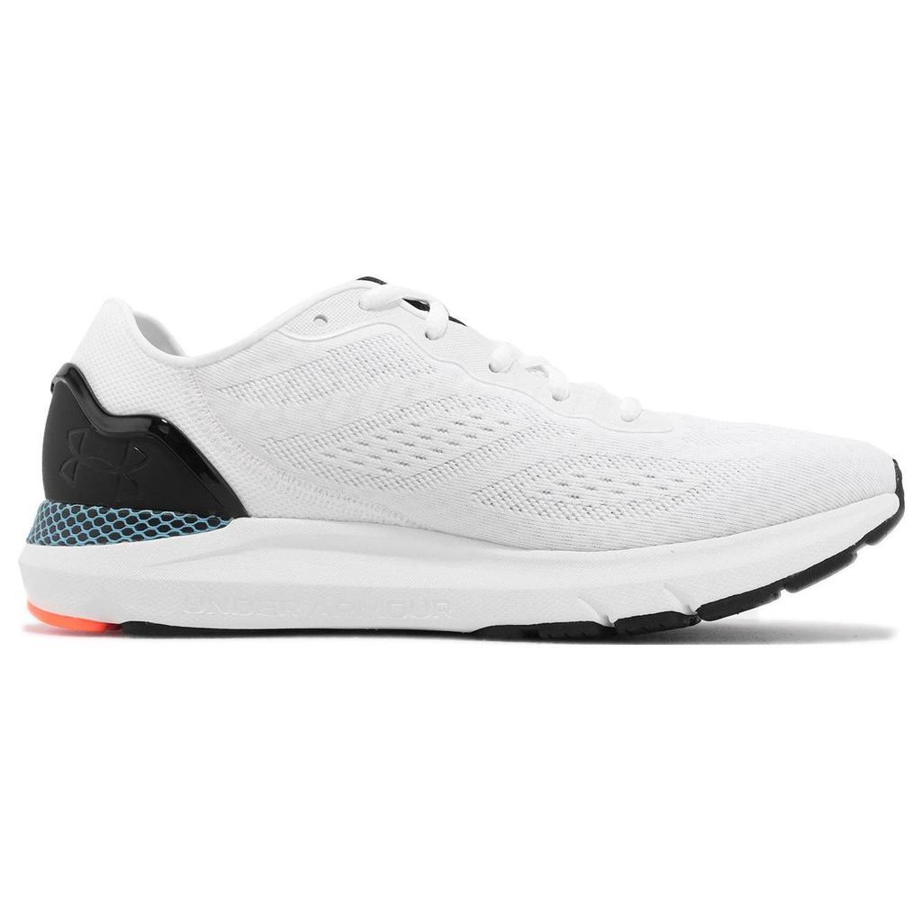 Under Armour Men's White Black Orange HOVR Sonic 6 Running Shoes 3026121-102