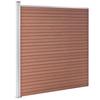 WPC Garden Fence 526 x 186 cm Brown