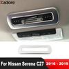 For Nissan Serena C27 2016 2017 2018  Matte Car Roof Air Condition AC Switch Button Panel Cover Trim Interior Accessories
