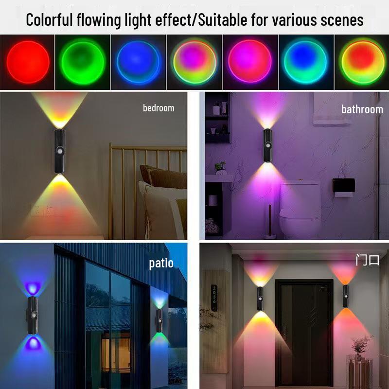 Rechargeable Smart Motion Sensor Magnetic Wall Lamp - Double Cat Eye Design