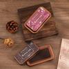 Retro Tin Box Stamp Pad Set: 8-Color Ink Pads for Rubber Stamp Journals and DIY Projects.