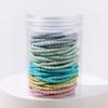 50Pcs/Box Simplicity Hair Band High Elasticity Rubber Band for Women Durable Hair Rope Canned Headband High Ponytail Hair Ties