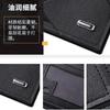 New men's short wallet, simple multi-card position fashion casual wallet, blue and thin two-fold horizontal soft wallet