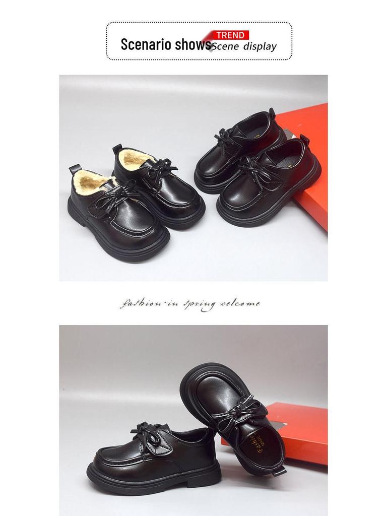 Schwarze Loafer für Mädchen mit weicher Sohle - Performance-Schuhe für Frühling & Herbst