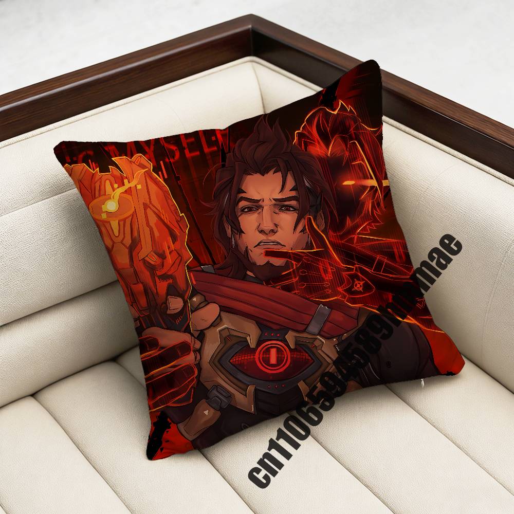 For Emre O-Overwatch Throw Pillow Case Sham 45X45Cm 40X40Cm Square Car Pillowcase Pad Cushion Cover