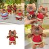 Ural Groundhog Cartoon Plush Keychain With Clothing And Scarf Design For Daily Carry