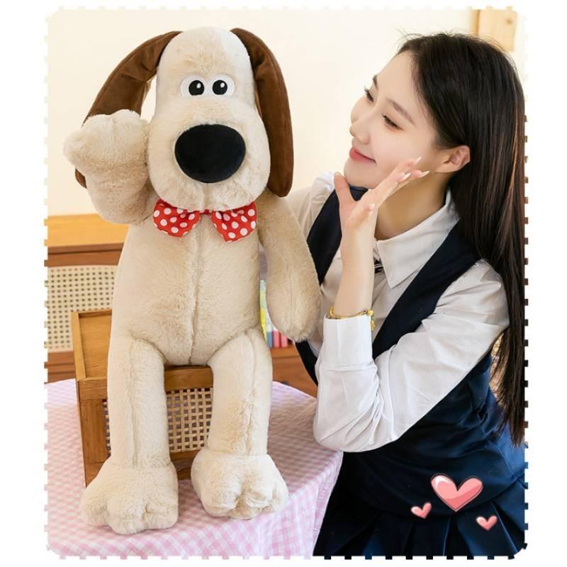 Adorable Plush Dog Stuffed Animal Large Comfort Cuddle Toy Soft Fluffy Girls