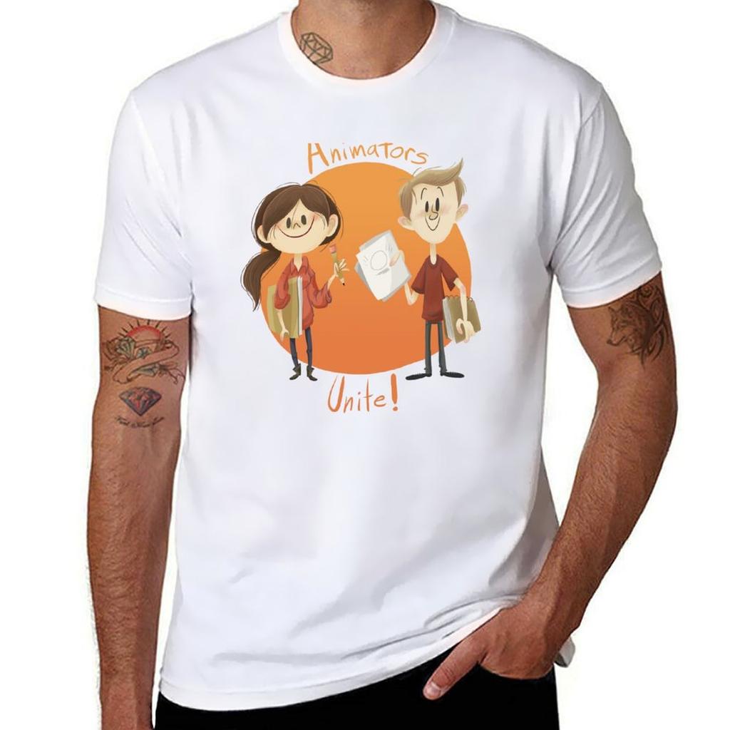 Animators Unite TShirt Plus Size Simple Casual Top TShirt