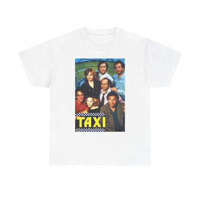 Taxi Graphic T Shirt Vintage Tv Show Comedy Retro Unisex Heavy Cotton Tee Unisex T-Shirt