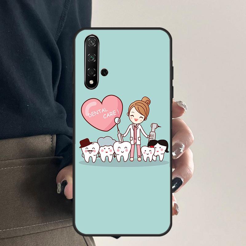 

Cartoon Dentist Dental Teeth For Huawei Nova 9 10 SE 5T 12s 12i 11i Y91 Y90 Y60 Y70 Y72 Y61 P20 P40 P30 Lite P60 Pro Case Huawei P60 Pro