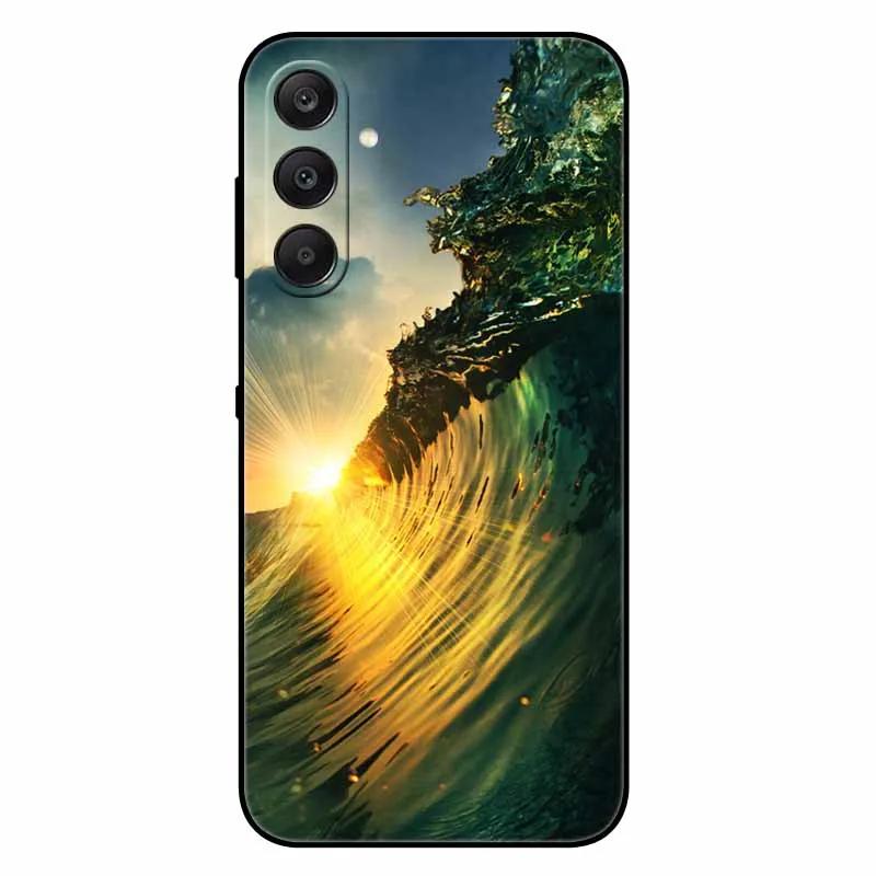 For Samsung A17 5G Case Black Silicone Soft Fashion Animal Back Cover For Samsung Galaxy A17 5G TPU Coque Cute Protective Bumper