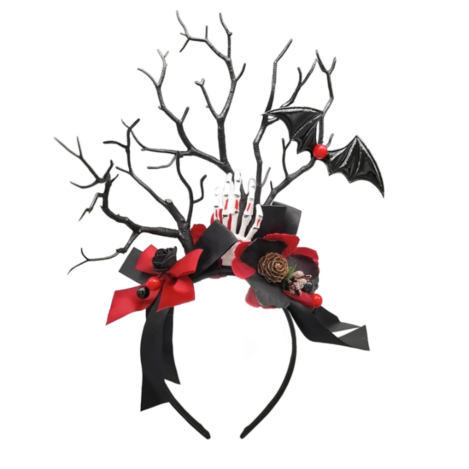 

Темный скелет рука повязка на голову косплей маскарад головной убор аксессуары нежная летучая мышь лента фото реквизит