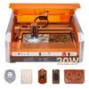 VEVOR Laser Engraver, 20W, Laser Engraving and Cutting Machine with Enclosure Camera, Laser Cutter, 400 X 400 Mm Working Area, 30000 Mm/min, for Wood