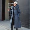 Womens Mid-Length Parka Reversible Slim Fit Thick Solid Color Casual Cotton Coat Winter