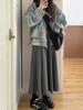 2024 Retro Distressed Denim Workwear Jacket - Patch Pocket, Loose Fit, Long Sleeve