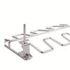 Stainless Steel Folding Grilled Chicken Leg Rack, Barbecue Grill, Barbecue Plate, Barbecue Grill, with Bottom Tray, BBQ