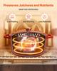 Enameled Cast Iron Dutch Oven, 5.7L Pot with Lid and Dual Handles, Heavy-Duty Durable Cookware Pan, Oven Induction Compatible up to 260 , for