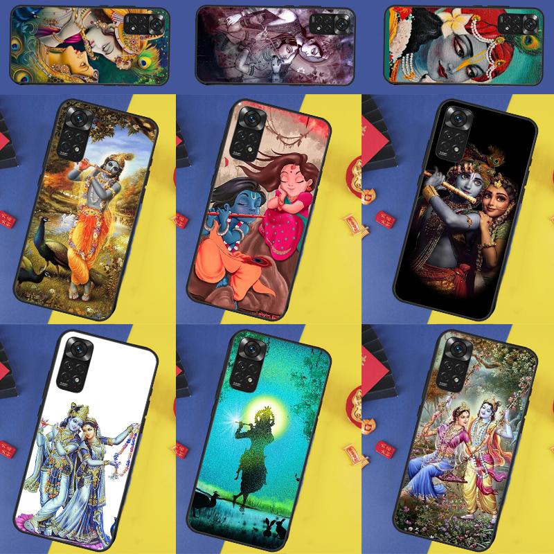 Lord Krishna Radha Case For Xiaomi Redmi Note 14 Pro 9 10 11 12 13 9S 10S 11S 12S Redmi 14C 10C 12C 13C Cover