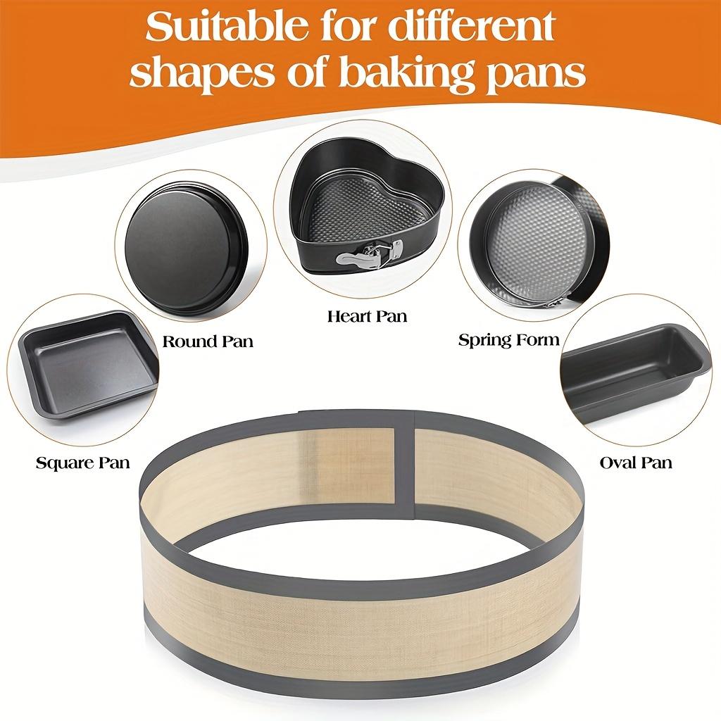 2pcs/set 9 Inch Silicone Baking MatsSilicone Baking Liners, Reusable Baking Dish Non-Stick Food Safe Silicone for Bakin