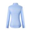 BONO Women's Wrinkle-Free Business Blue Twill Long-Sleeve Shirt