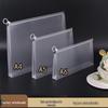 B4 Transparent 3D Zipper Document & Pencil Bag - Large Capacity