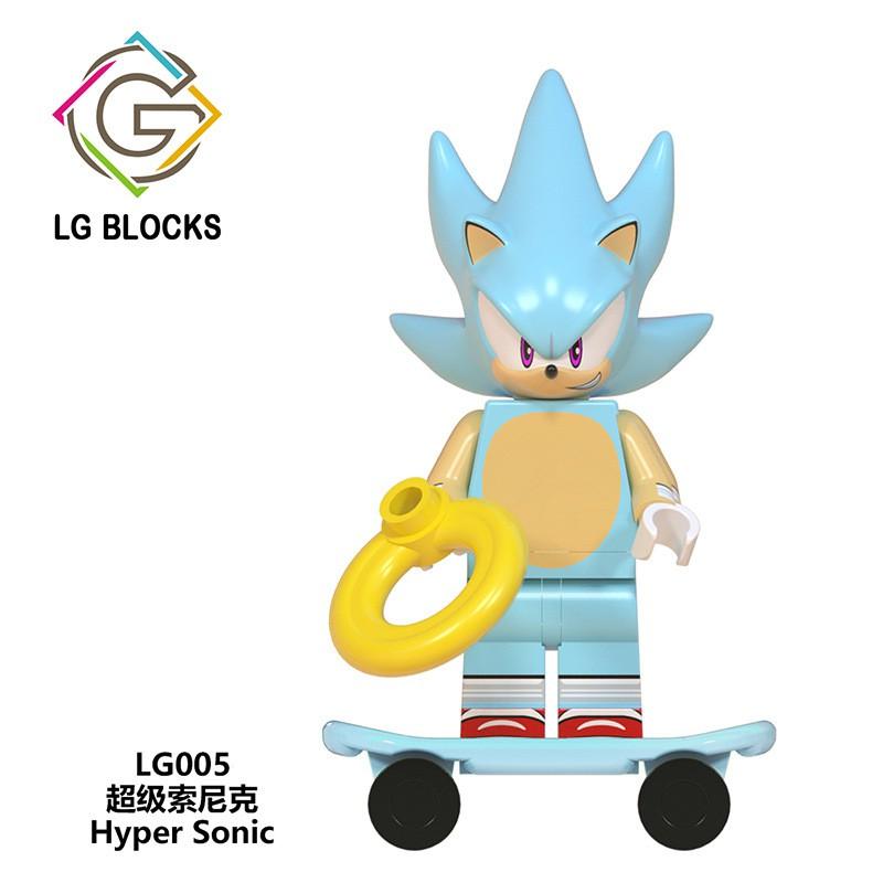 Sonic Mini Figure Giocattoli Super Sonic the Hedgehog Shadow Nakkururu Building Blocks LG1001 Lego Minifigures