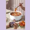 Pentola elettrica da cucina 3,5 l 3 modalità di temperatura antiaderente multifunzione cucina elettrica per cucinare a casa