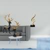 Reindeer Elk Deer Animal Resin Sculpture And Music Note Figurine Creative Tabletop Ornament for