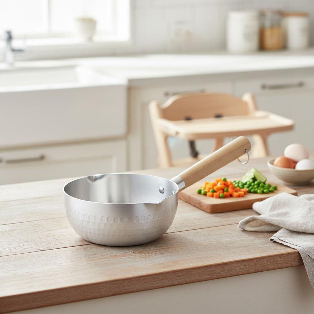 Yukihira Saucepan All Stovetop Compatible Yukihira Pot Japanese Design Small Pot Fast Heating Japanese Design Saucepan Uncoated