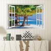 Fake Window Landscape Painting Wall Stickers Living Room Bedroom Decoration Stickers Pvc Self-Adhesive