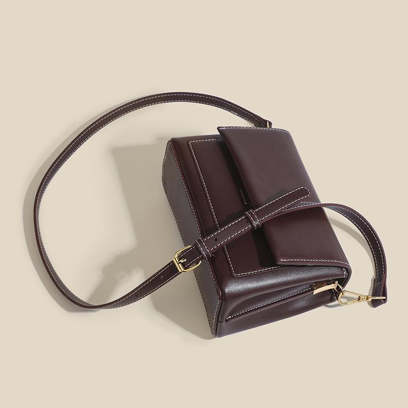 Spring French Light Luxury Organ Bag for Women, Versatile Small Square Bag, Single Shoulder Bag