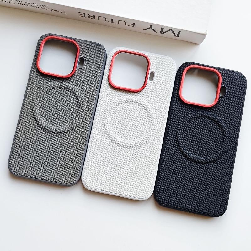 Magnetic Fine Grained PU Leather Case For Vivo iQOO Z11 Turbo iQOO 15R Case Metal Lens Frame Cover Shockproof Bumper